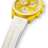MoonSwatch Beyaz/Sarı Kauçuk
